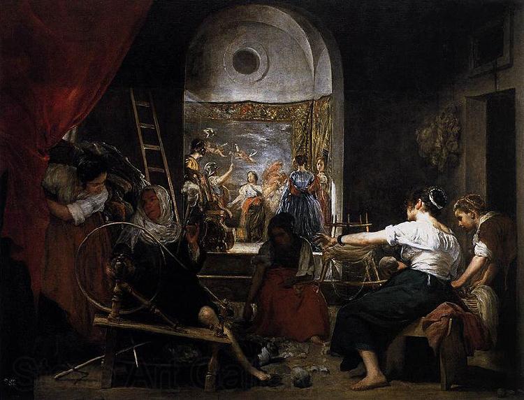 Diego Velazquez The Fable of Arachne a.k.a. The Tapestry Weavers or The Spinners Spain oil painting art